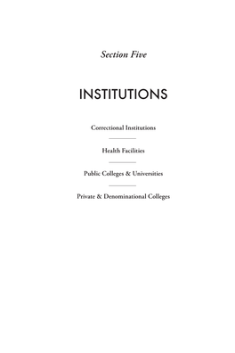 Institutions