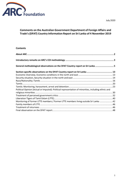 (DFAT) Country Information Report on Sri Lanka of 4 November 2019