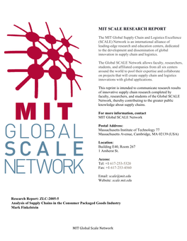 Mit Scale Research Report