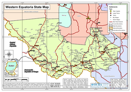 Western Equatoria State Map 