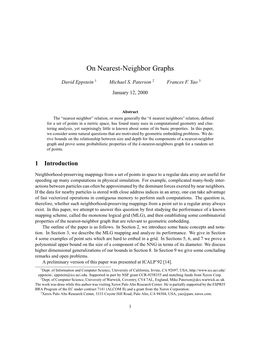 On Nearest-Neighbor Graphs