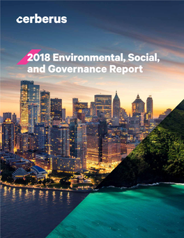 2018 Environmental, Social, and Governance Report