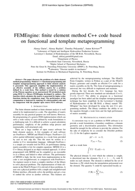 Femengine: Finite Element Method C++ Code Based on Functional And