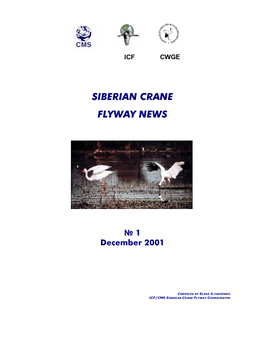 Siberian Crane Flyway News