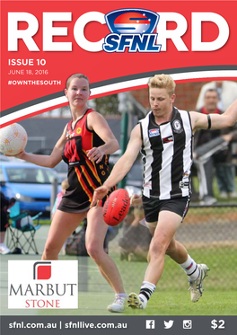 2016 SFNL Record Issue 10 (Marbut Stone Round)