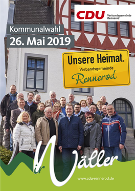 Unsere Heimat. Verbandsgemeinde Rennerod