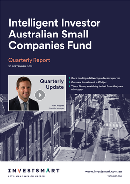 Intelligent Investor Australian Small Companies Fund
