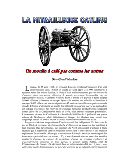 Gatling, Docteur En Médecine Et Inventeur De Machines Agricoles