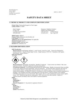 Safety Data Sheet