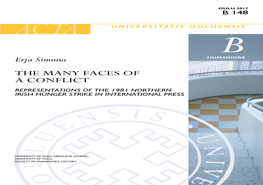 Representations of the 1981 Northern Irish Hunger Strike in International Press