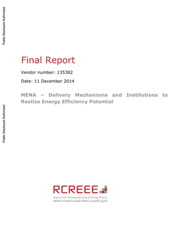 Delivery Mechanisms and Institutions to Realize Energy Efficiency Potential