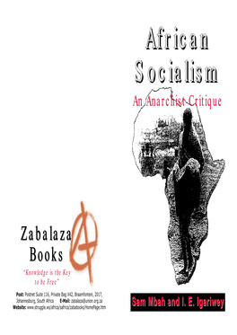 African Socialism: an Anarchist Critique - Page 20