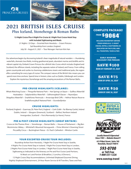 2021 British Isles Cruise