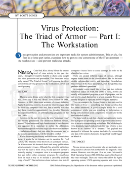 Virus Protection: the Triad of Armor — Part I: the Workstation