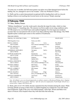 2 February 1944 V-1 Sites, Watten, France