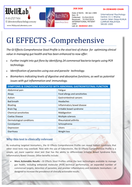GI EFFECTS -Comprehensive