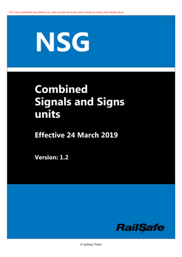 NSG Combined Units V1.2