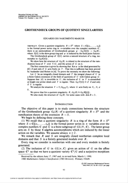 Grothendieck Groups of Quotient Singularities