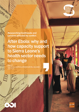 After Ebola: Why and How Capacity Support to Sierra Leone's Health