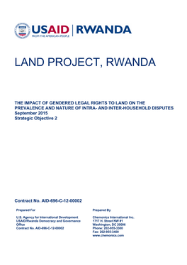 Land Project, Rwanda