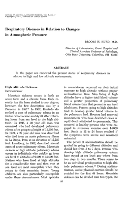 Respiratory Diseases in Relation to Changes in Atmospheric Pressure