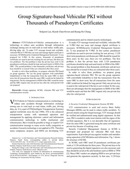 Group Signature-Based Vehicular PKI Without Thousands of Pseudonym Certificates