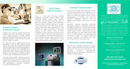 Lensx Laser Cataract Surgery Implant