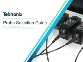 Probe Selection Guide