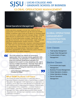 Global Operations Management