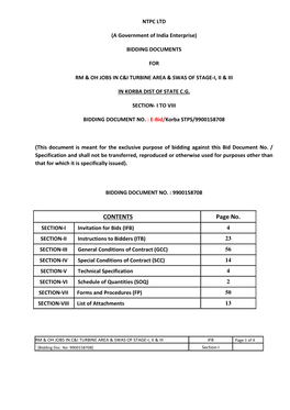 CONTENTS Page No