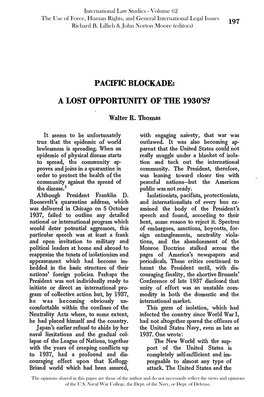 Pacific Blockade