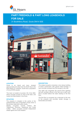 31 Boothferry Road Goole Brochure