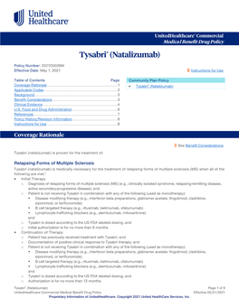 Tysabri® (Natalizumab)