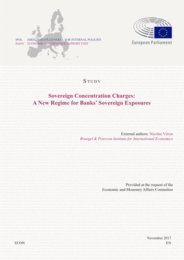 Sovereign Concentration Charges: a New Regime for Banks’ Sovereign Exposures
