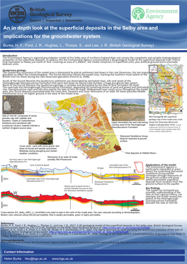 An in Depth Look at the Superficial Deposits in the Selby Area And