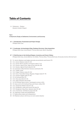 Table of Contents