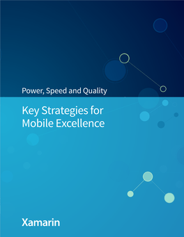 Key Strategies for Mobile Excellence Introduction to Mobile