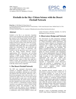 Citizen Science with the Desert Fireball Network