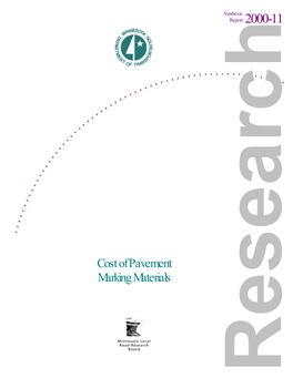 Cost of Pavement Marking Materials