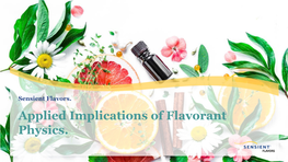 Introduction to Flavor Chemistry