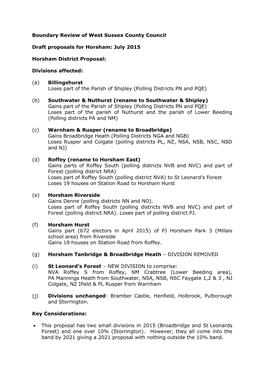 Horsham Proposal