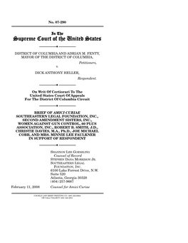 Southeastern Legal Foundation, Inc., Second Amendment Sisters, Inc., Women Against Gun Control, 60 Plus Association, Inc., Robert B