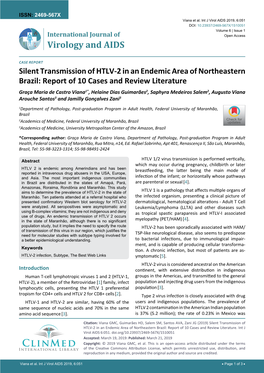 Silent Transmission of HTLV-2 in an Endemic Area of Northeastern Brazil