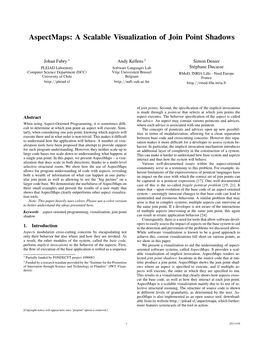 Aspectmaps: a Scalable Visualization of Join Point Shadows