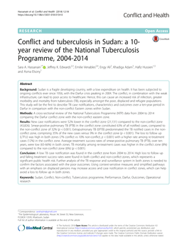 A 10-Year Review of the National Tuberculosis Programme, 2004-2014