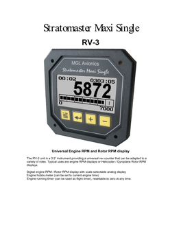 Stratomaster Maxi Single