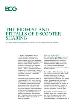 THE PROMISE and PITFALLS of E-SCOOTER SHARING by Daniel Schellong, Philipp Sadek, Carsten Schaetzberger, and Tyler Barrack