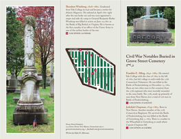 Civil War Notables Buried in Grove Street Cemetery