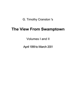 Wickford in “The View from Swamptown, Volumes I and II”