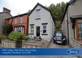 Offa Cottage, High Street, Glyn Ceiriog, Llangollen, Wrexham, LL20 7EH